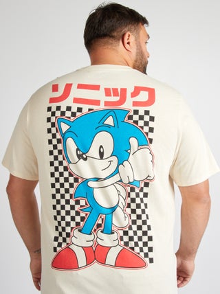 T-shirt met 'Sonic'-print en korte mouw