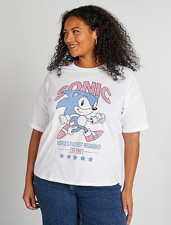 T-shirt met 'Sonic'-print