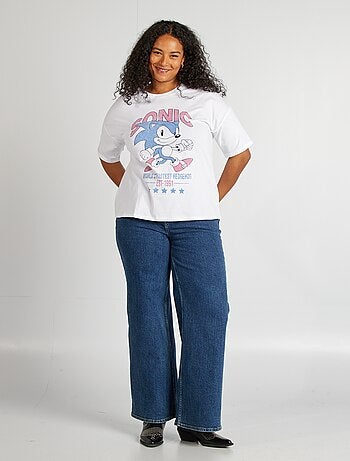 T-shirt met 'Sonic'-print
