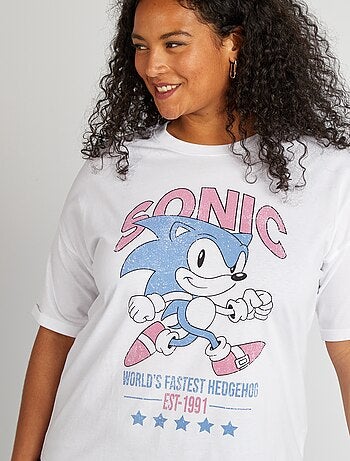 T-shirt met 'Sonic'-print