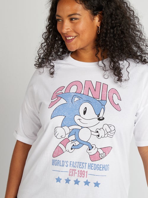 T-shirt met 'Sonic'-print - Kiabi