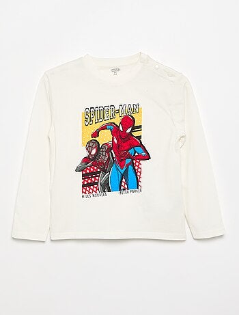 T-shirt met 'Spiderman'-print - gemakkelijk aan te trekken collectie