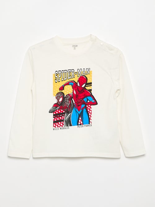 T-shirt met 'Spiderman'-print - gemakkelijk aan te trekken collectie - Kiabi