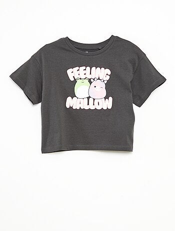 T-shirt met 'Squishmallows'-print en korte mouwen