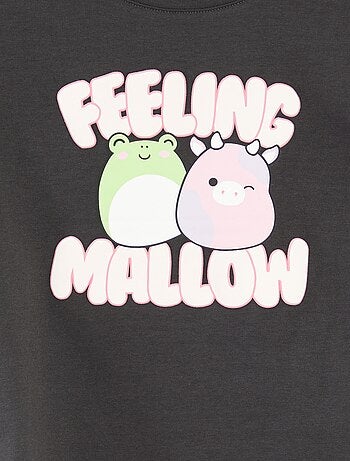 T-shirt met 'Squishmallows'-print en korte mouwen