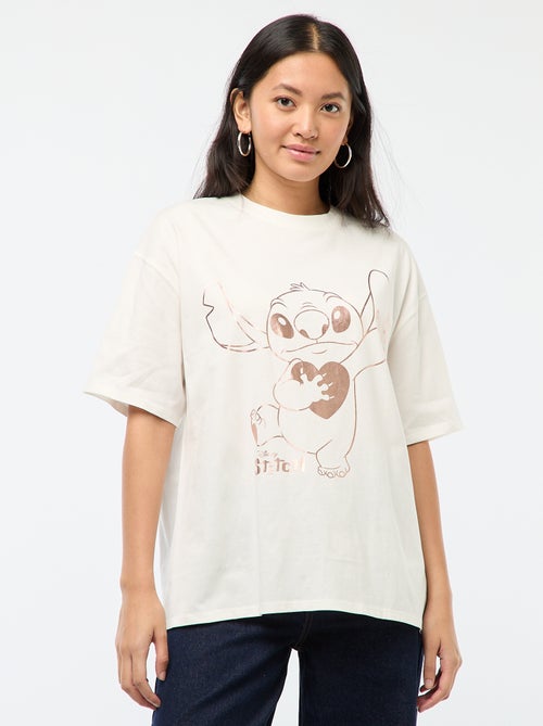 T-shirt met 'Stitch'-print - Kiabi