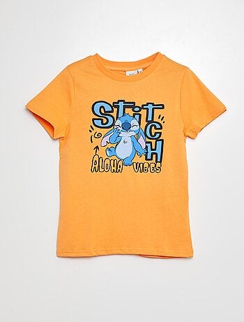 T-shirt met 'Stitch'-print