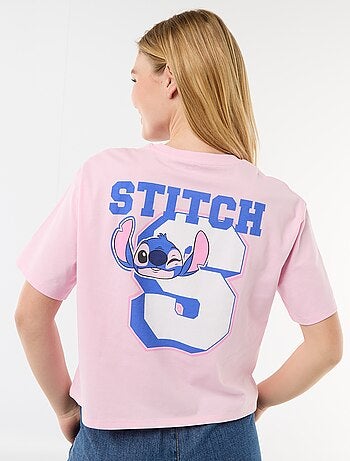 T-shirt met 'Stitch'-print
