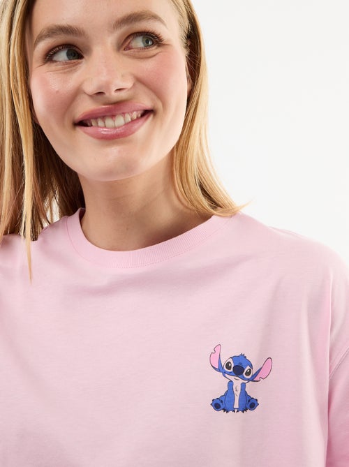 T-shirt met 'Stitch'-print - Kiabi