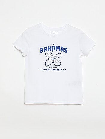 T-shirt met tekstboodschap en korte mouwen