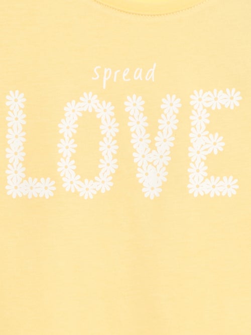 T-shirt met tekstboodschap en korte mouwen - Kiabi