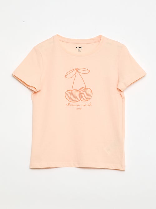 T-shirt met tekstboodschap en korte mouwen - Kiabi