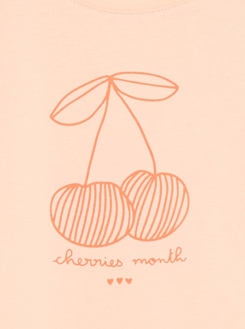 T-shirt met tekstboodschap en korte mouwen - Kiabi