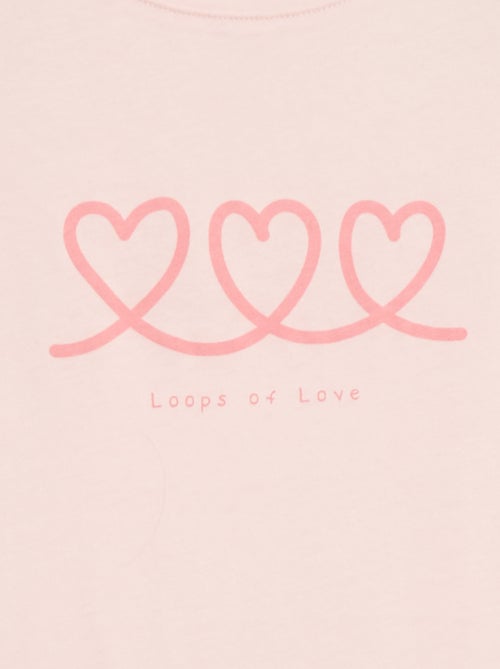 T-shirt met tekstboodschap en korte mouwen - Kiabi