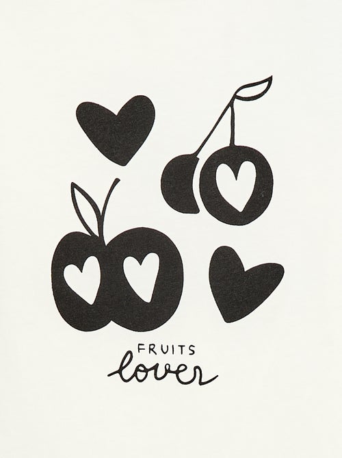 T-shirt met tekstboodschap en korte mouwen - Kiabi