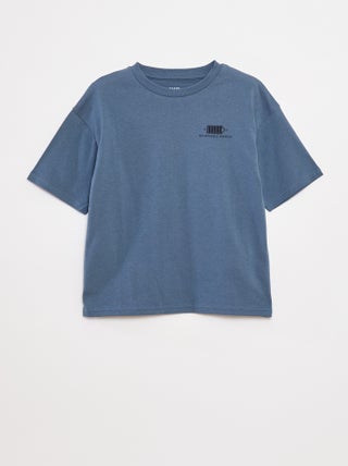 T-shirt met tekstopdruk