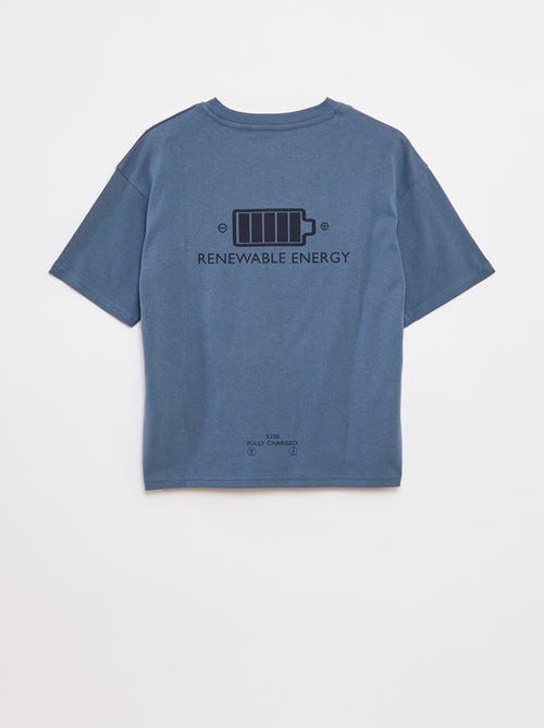 T-shirt met tekstopdruk - Kiabi