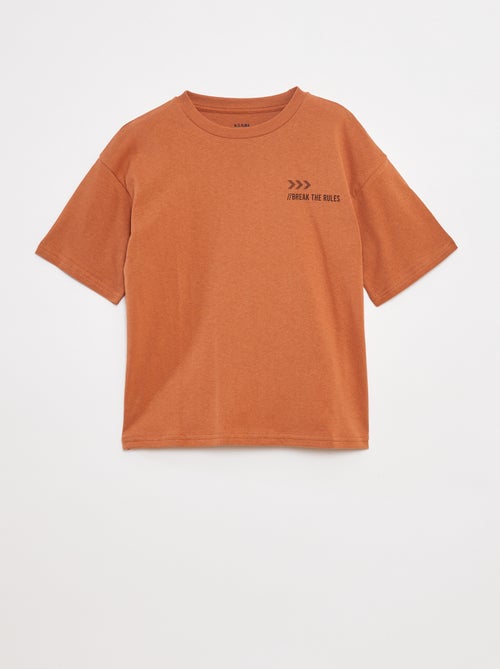 T-shirt met tekstopdruk - Kiabi