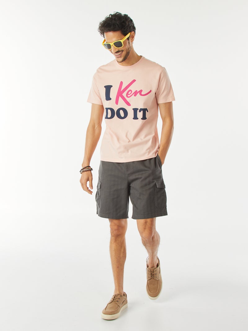 T-shirt met tekstopdruk 'Ken' ROSE - Kiabi