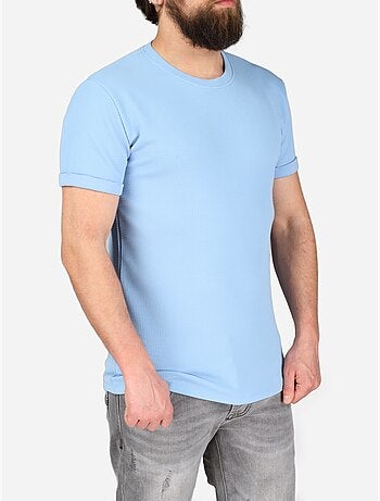 T-shirt met textuur - Frilivin
