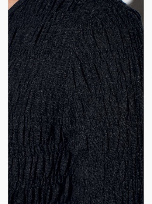 T-shirt met textuur gebreid met knopen lange mouw dilvin - Kiabi T-shirt met textuur gebreid met knopen lange mouw dilvin - Kiabi