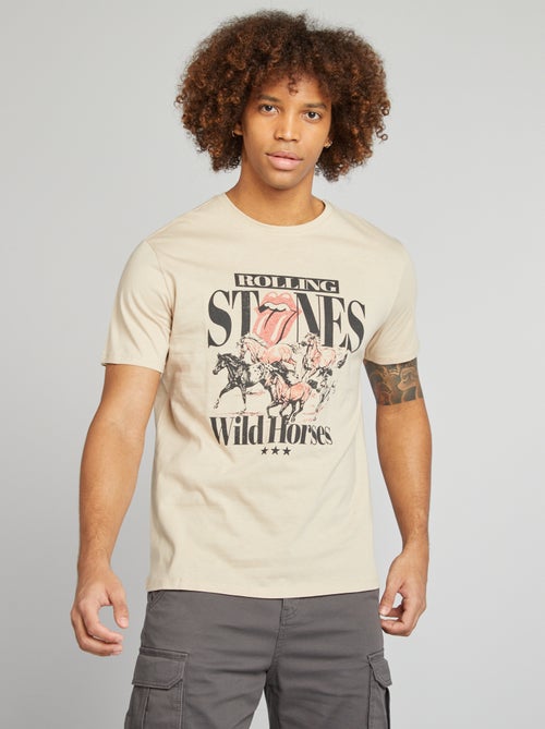 T-shirt met 'The Rolling Stones'-print - Kiabi