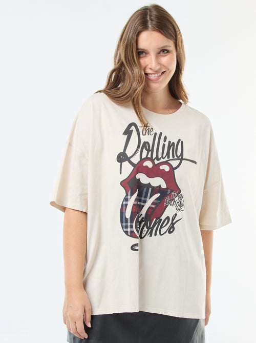 T-shirt met 'The Rolling Stones'-print - Kiabi