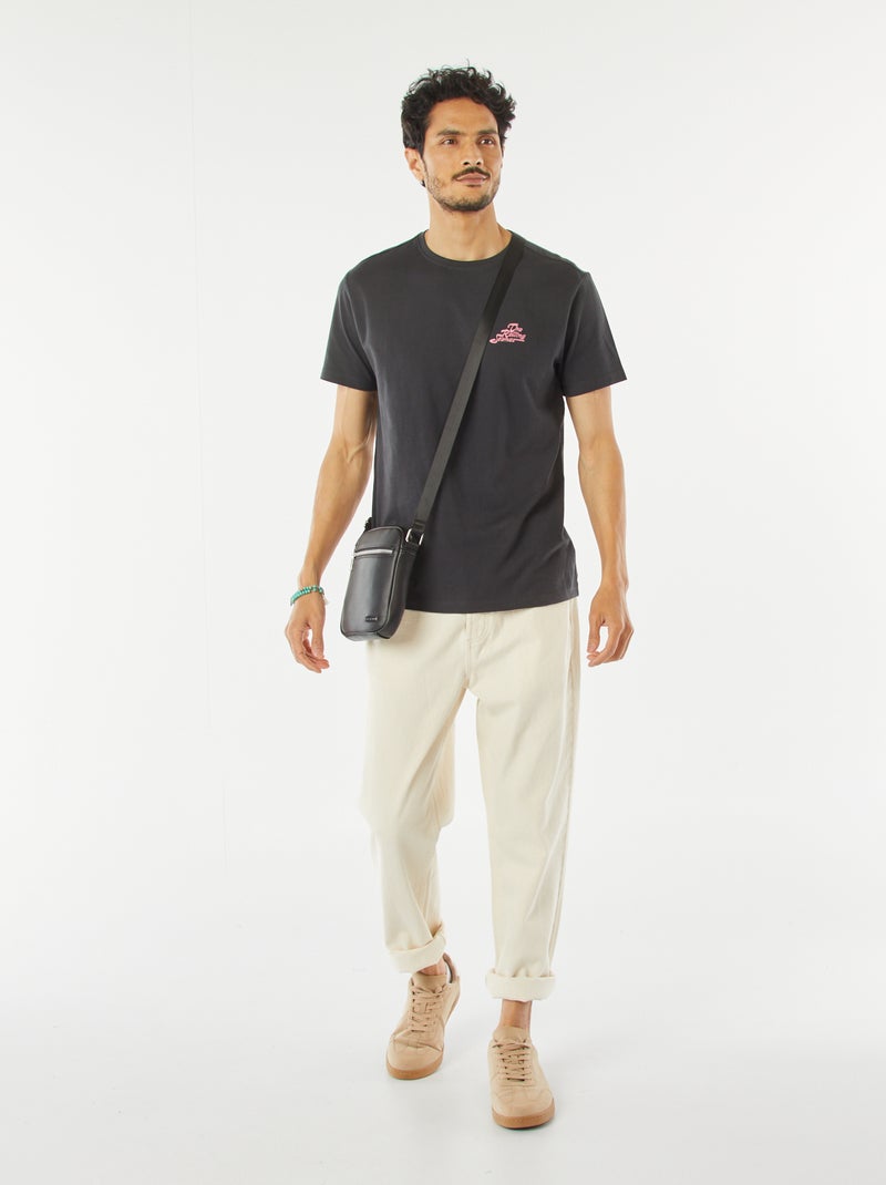 T-shirt met The Rolling Stones-print ZWART - Kiabi