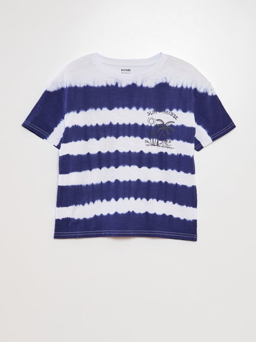 T-shirt met tie-dyeprint - Kiabi
