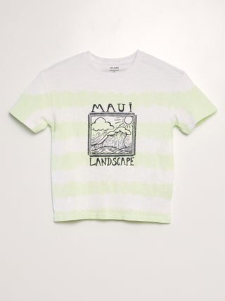 T-shirt met tie-dyeprint