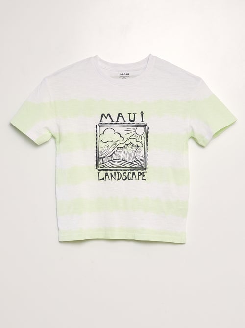 T-shirt met tie-dyeprint - Kiabi