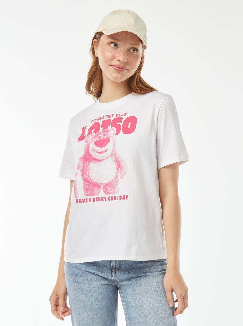 T-shirt met Toy Story-print en korte mouw Wit - Kiabi