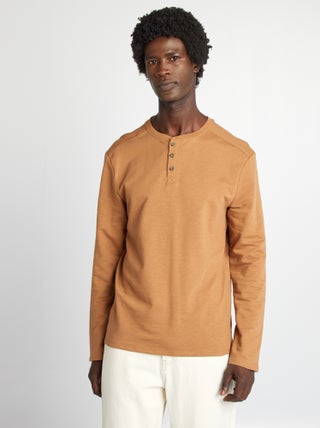 T-shirt met tuniekhals
