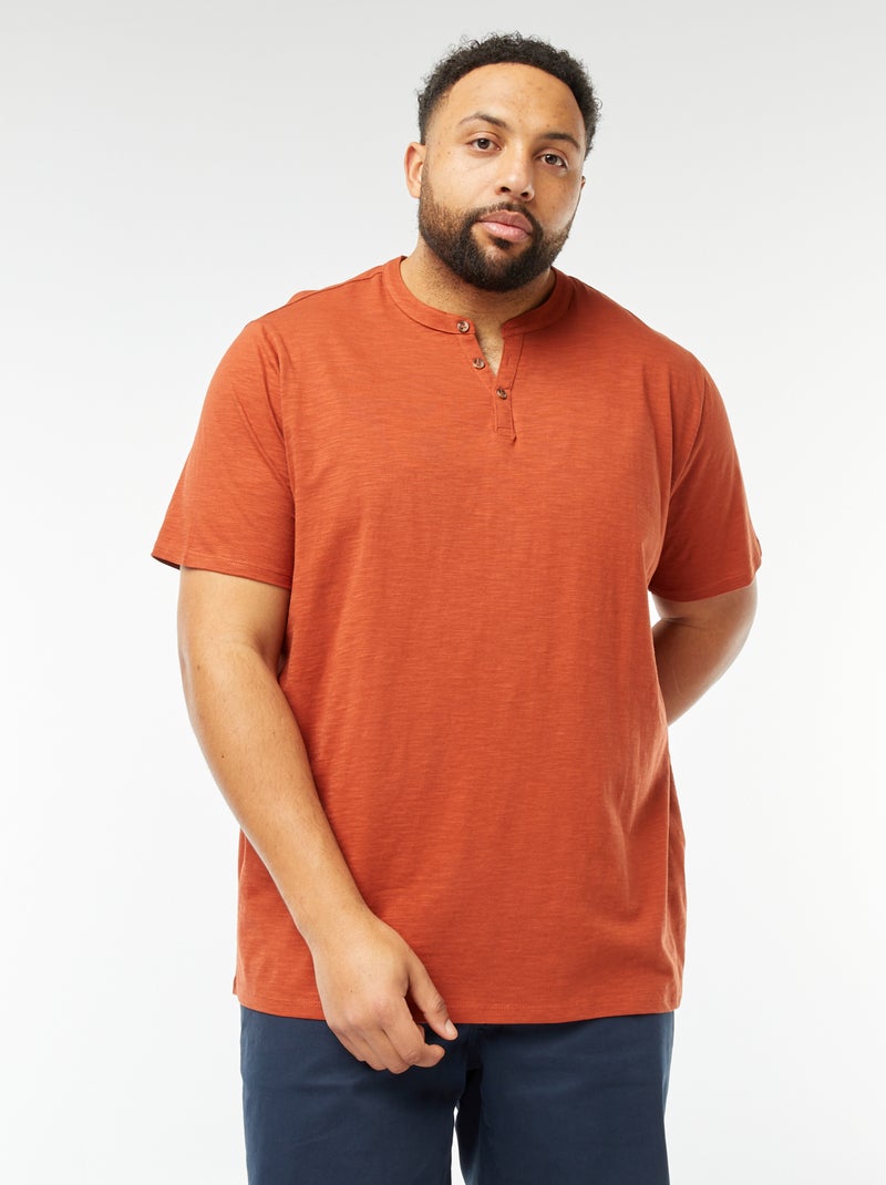 T-shirt met tuniekhals Bruin - Kiabi