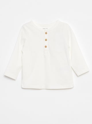 T-shirt met tuniekhals
