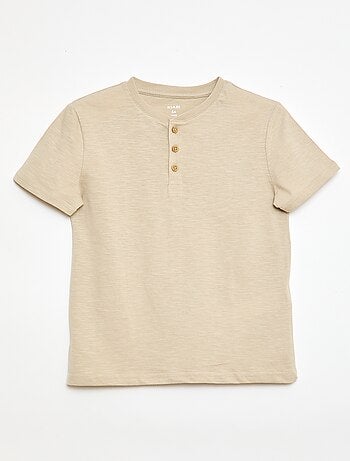 T-shirt met tuniekkraag