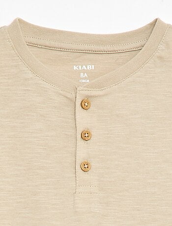 T-shirt met tuniekkraag
