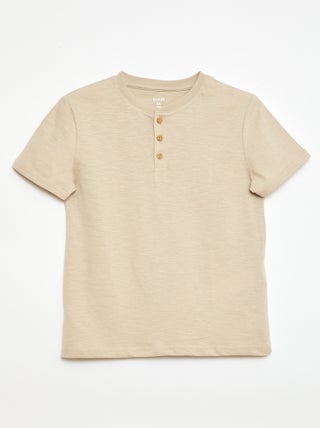 T-shirt met tuniekkraag