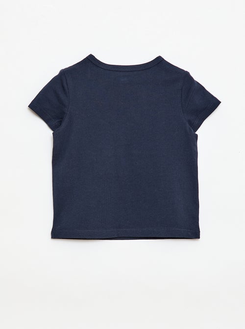 T-shirt met tuniekkraag en knoopjes - Kiabi