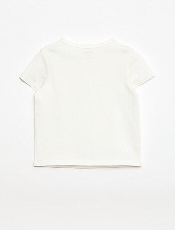 T-shirt met tuniekkraag en knoopjes