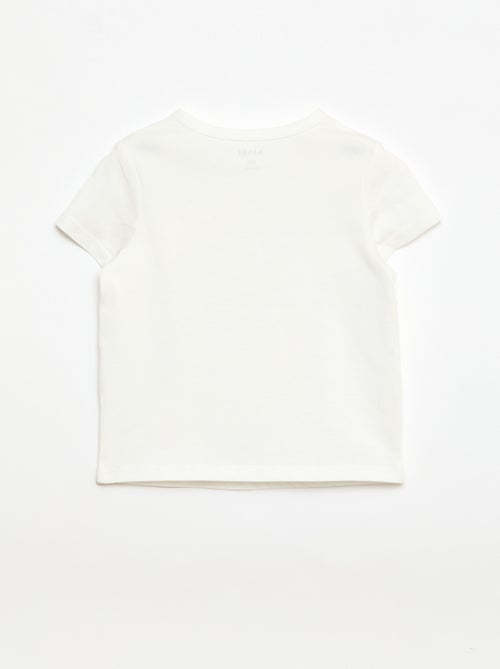 T-shirt met tuniekkraag en knoopjes - Kiabi