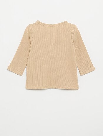 T-shirt met Tunisische kraag