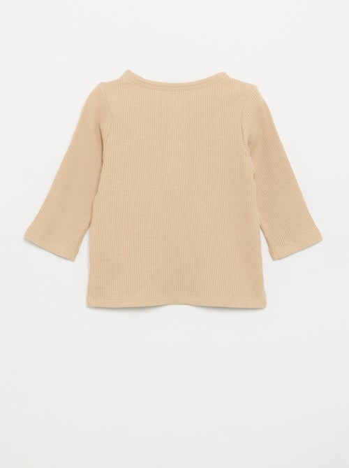 T-shirt met Tunisische kraag - Kiabi