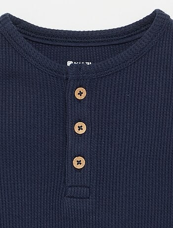 T-shirt met Tunisische kraag