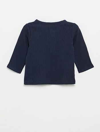 T-shirt met Tunisische kraag