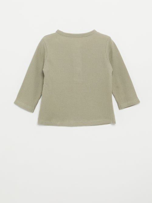 T-shirt met Tunisische kraag - Kiabi