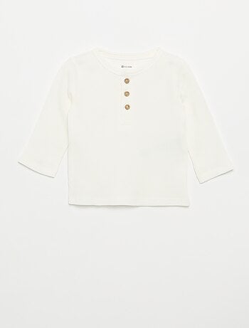T-shirt met Tunisische kraag
