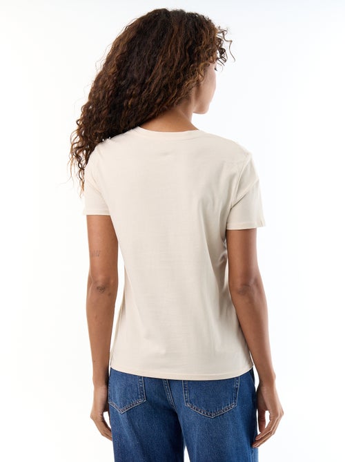 T-shirt met V-hals - Kiabi