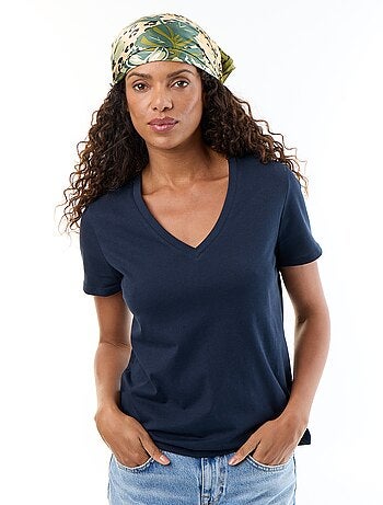 T-shirt met V-hals