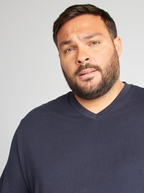 T-shirt met V-hals - Kiabi